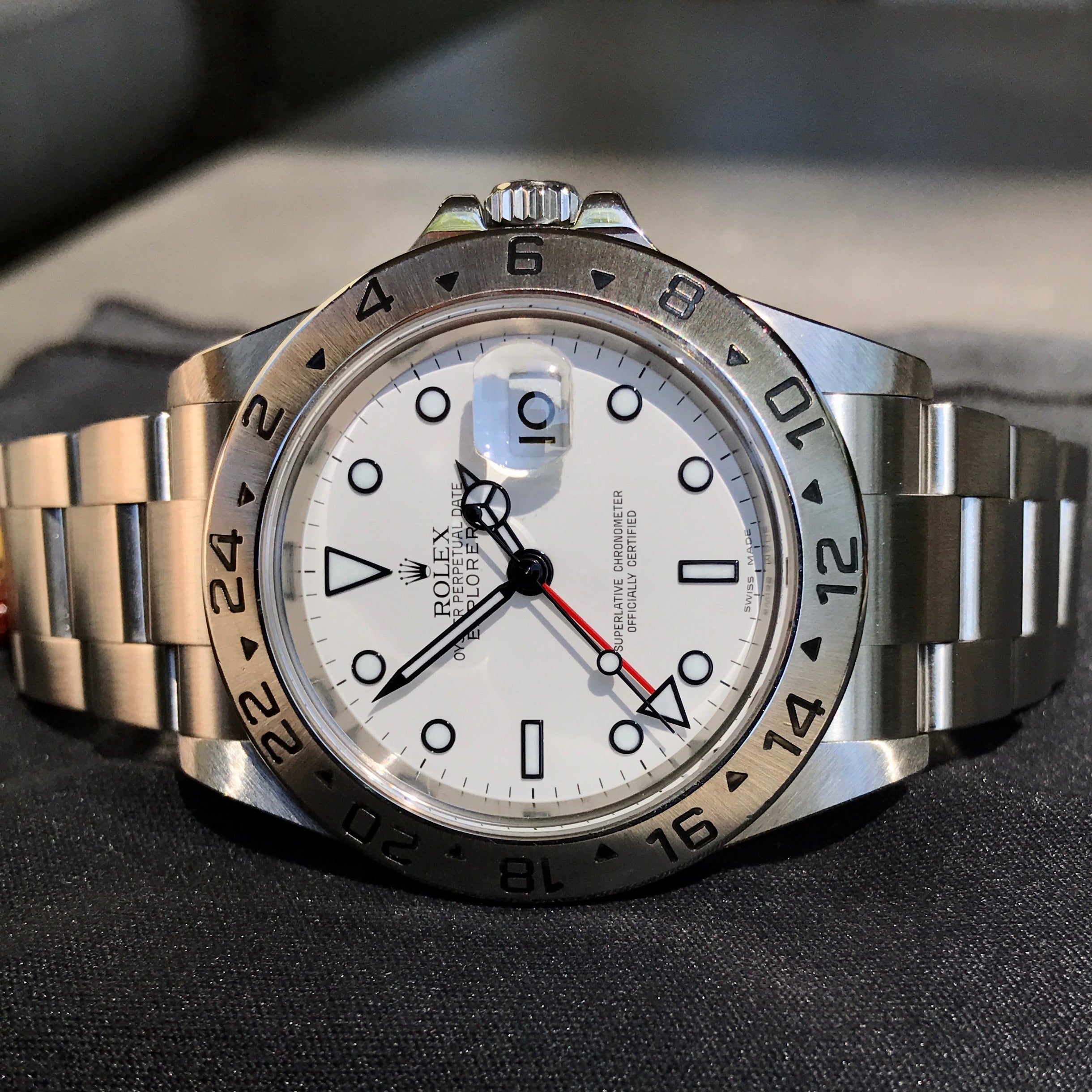 Rolex Explorer II 16570 Stainless Steel GMT Oyster 