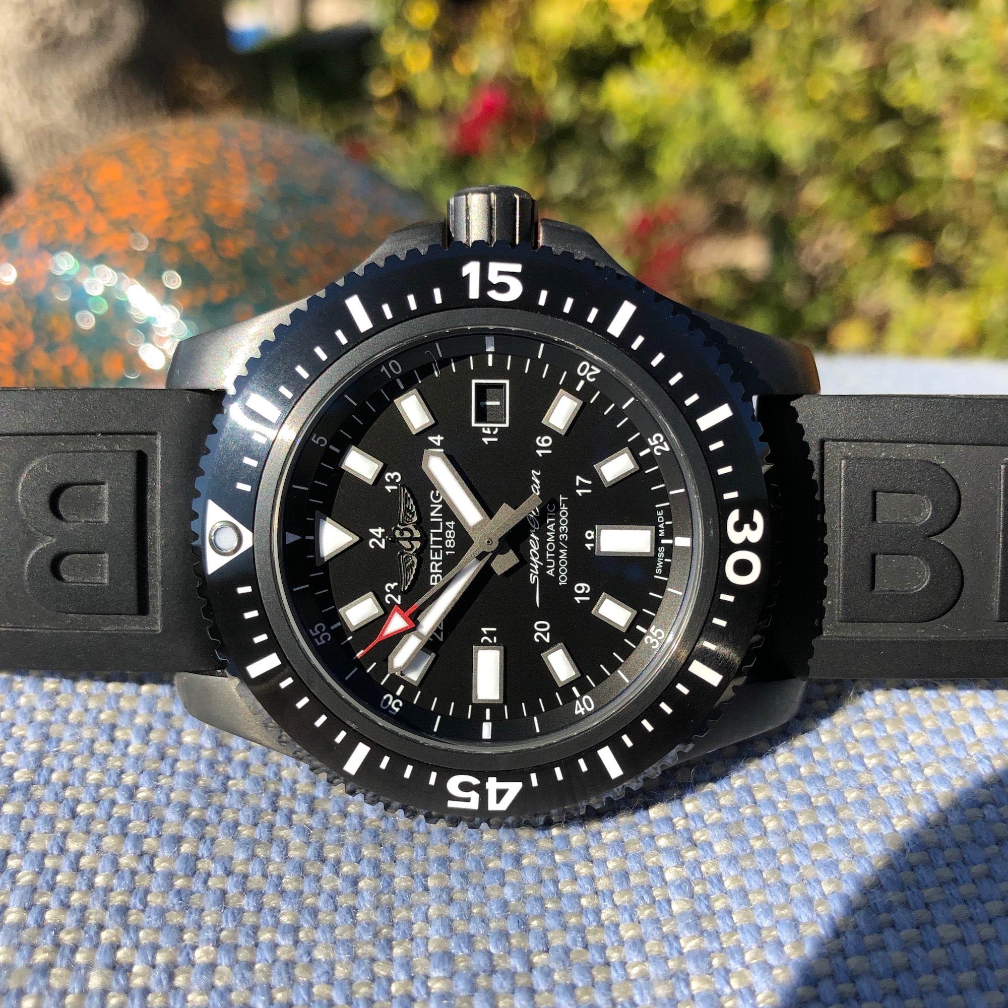 Breitling superocean best sale special 44 black