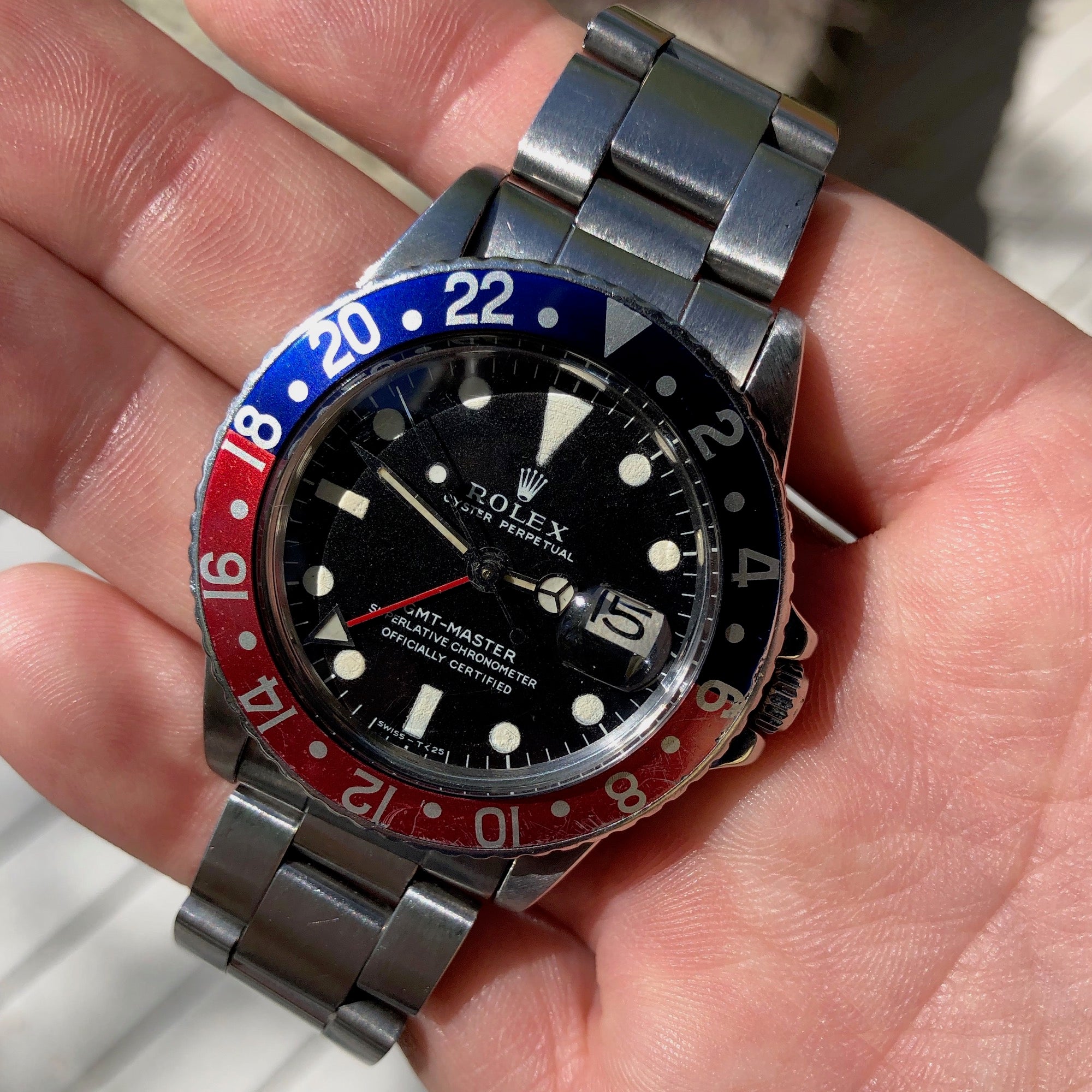 Rolex gmt hot sale pepsi 1675