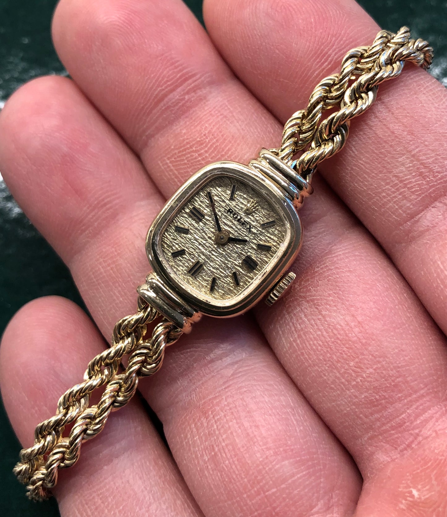 1954 Rolex Ladies Dress 8444 14K Yellow Gold Dress Cocktail Wristwatch