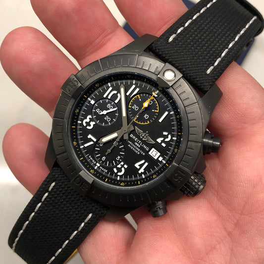 Breitling Avenger Night Mission V13317 Chronograph Automatic Chronometer Black Dial with Box and Papers