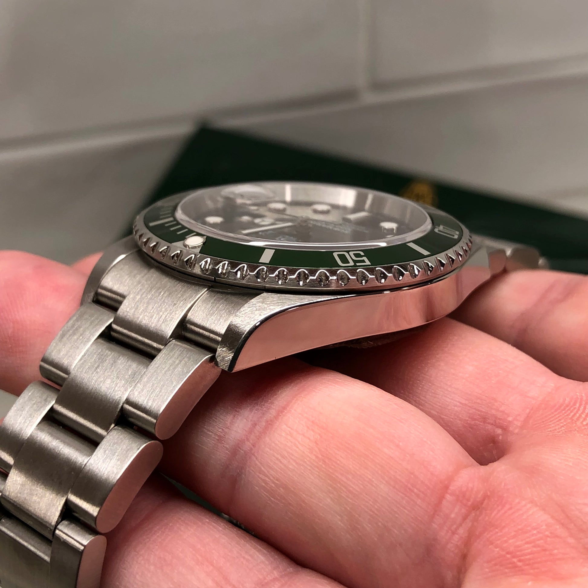 ROLEX, Submariner, Ref. 16610LV, A Stainless Steel Wristwatch with “Flat  4” Bezel and Bracelet, Circa 2004, Watches Online: The Driver's Collection, Watches