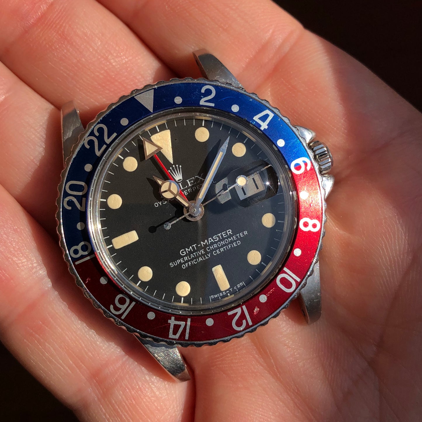 1979 Rolex GMT MASTER 1675 Mk 5 Pepsi Matte Dial Steel Automatic Wristwatch