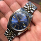 1974 Rolex Datejust 1601 Blue Sigma Dial Two Tone Big Logo Jubilee Automatic Wristwatch - Hashtag Watch Company