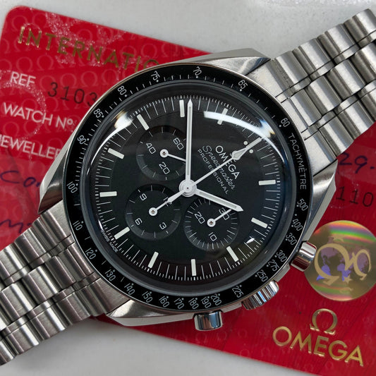 2021 Omega Speedmaster Moonwatch Professional 310.30.42.50.01.001 42mm Wristwatch with Box and Papers