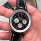 Breitling Navitimer B01 Chronograph 43 AB0121 Stainless Steel Leather Wristwatch with Box and Papers - HASHTAGWATCHCO