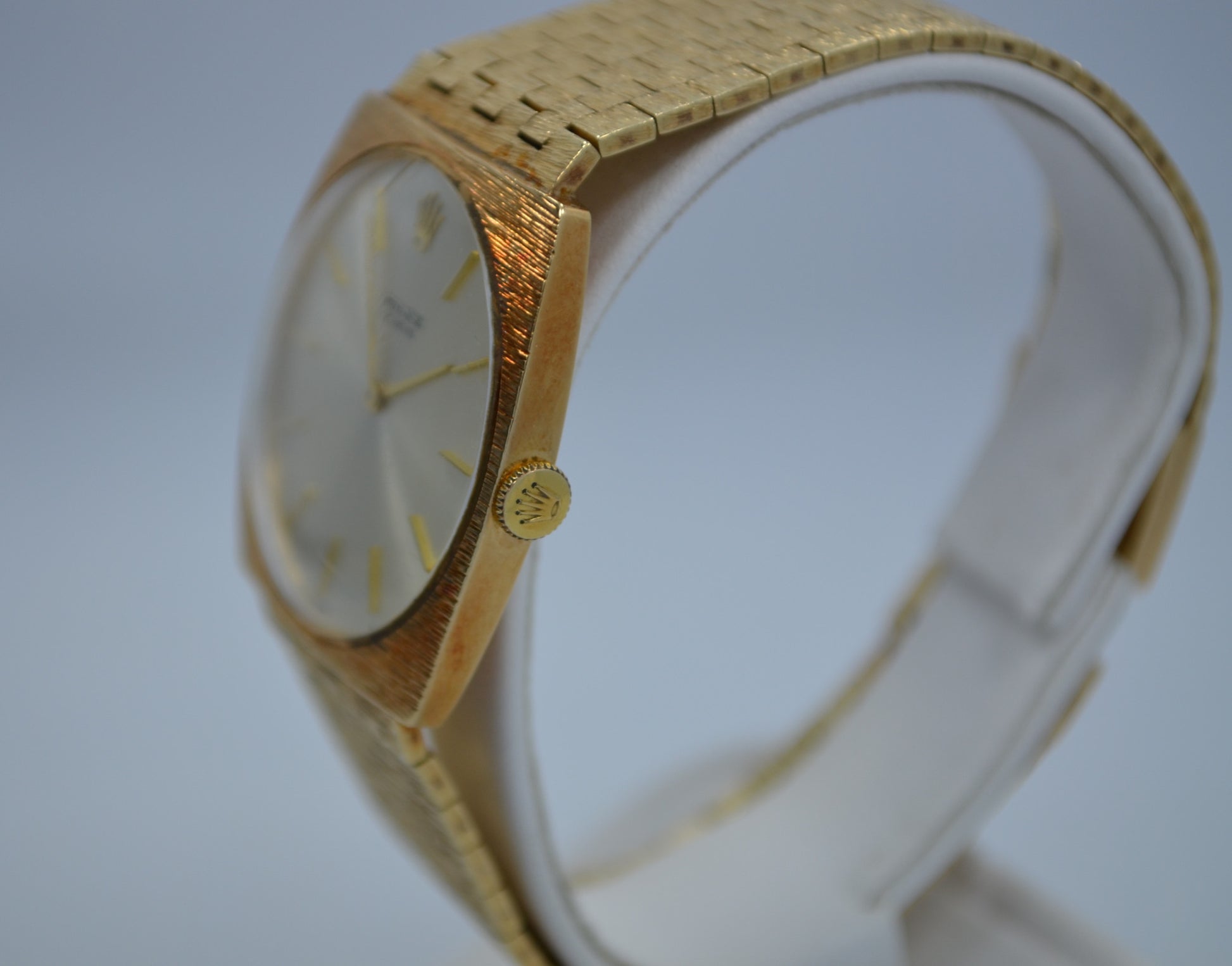 Vintage Rolex 14K Yellow Gold Brick Square Manual Wind 604 Wristwatch 1970's - Hashtag Watch Company