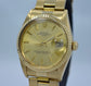 Vintage Rolex 15038 Oyster Perpetual Date 18K Yellow Gold 8.8 Mil 1985 Watch - Hashtag Watch Company