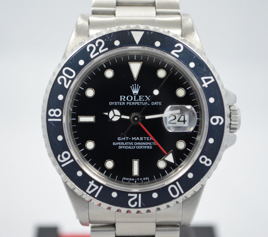 Rolex GMT Master 16700 Stainless Steel Oyster "S" Serial 1993 Wristwatch - Hashtag Watch Company