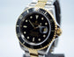 Rolex Submariner 16613 Black Steel Gold Two Tone "K" Serial Wristwatch - Hashtag Watch Company