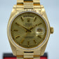 Vintage Rolex President Day Date 18038 18K Yellow Gold 1983 Wristwatch w/ Papers - Hashtag Watch Company