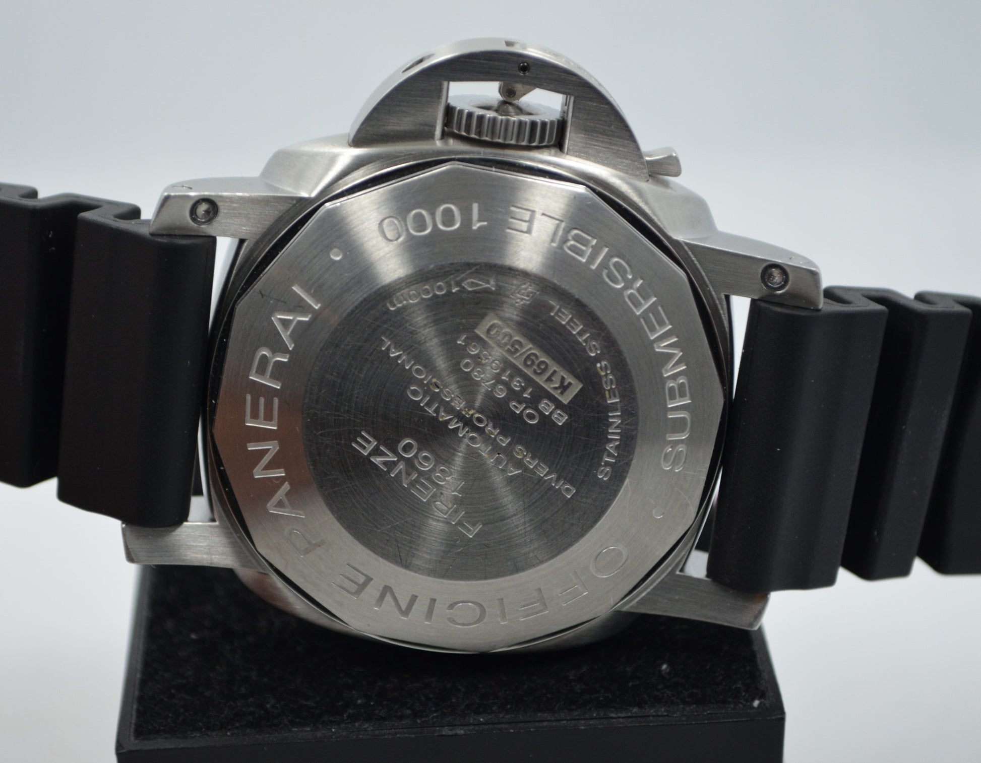 Panerai Luminor Submersible 1000 PAM 243 "K" Steel Auto Wristwatch Box Papers - Hashtag Watch Company