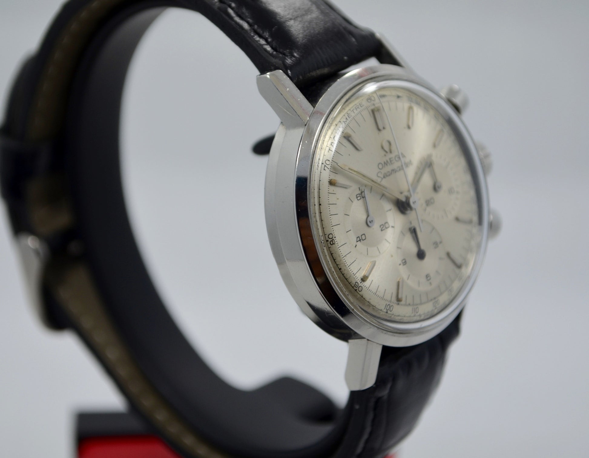 Vintage Omega Seamaster Steel Chronograph Cal. 321 144.005 1967 Watch Box Papers - Hashtag Watch Company