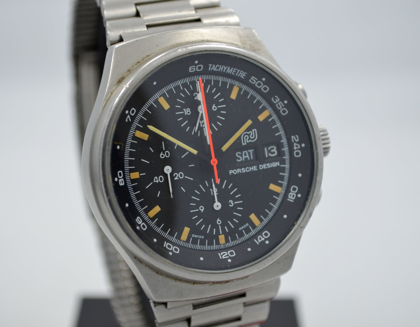 Vintage ORFINA PORSCHE DESIGN 7176 Chronograph Auto Lemania 5100 Steel Watch - Hashtag Watch Company