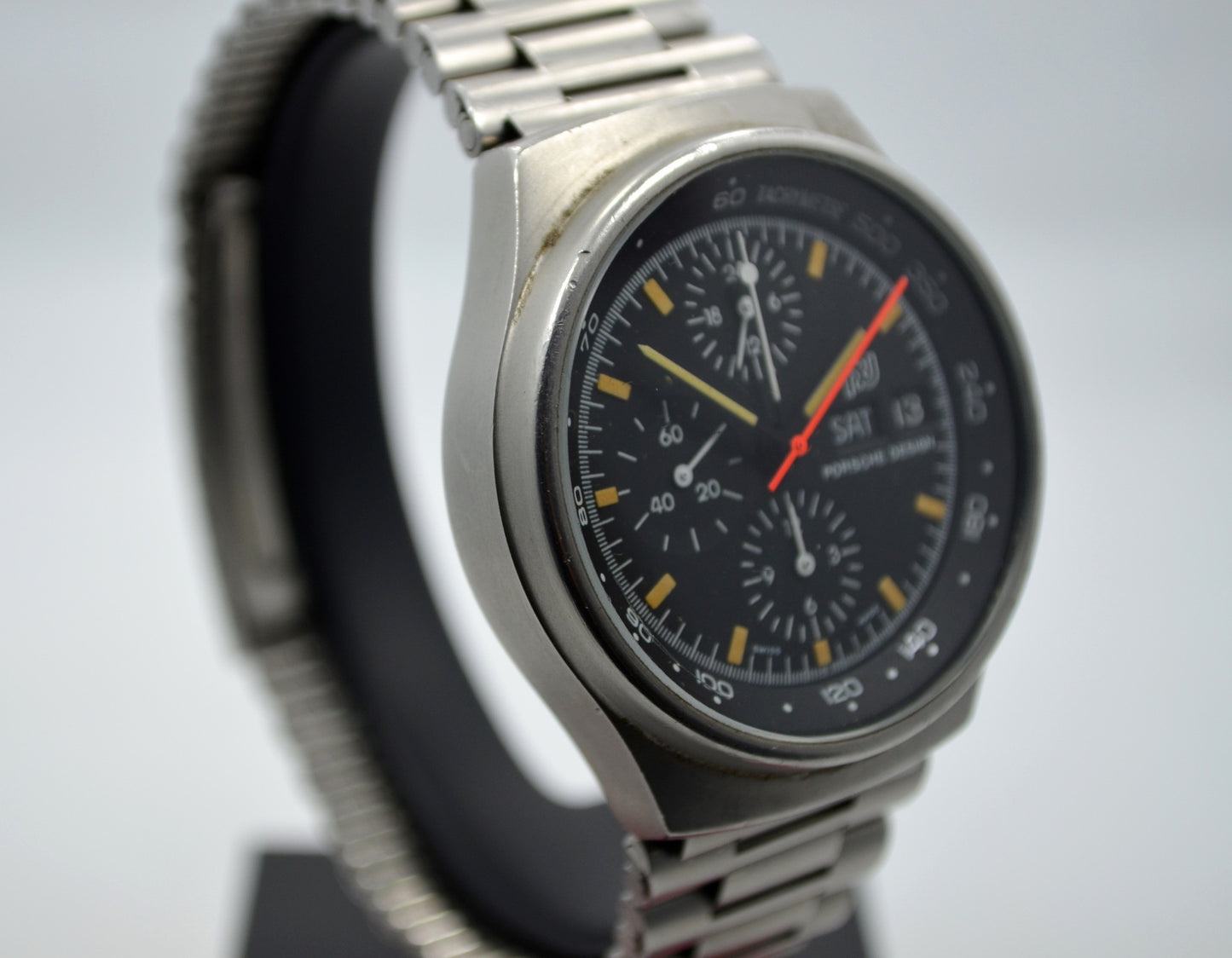 Vintage ORFINA PORSCHE DESIGN 7176 Chronograph Auto Lemania 5100 Steel Watch - Hashtag Watch Company