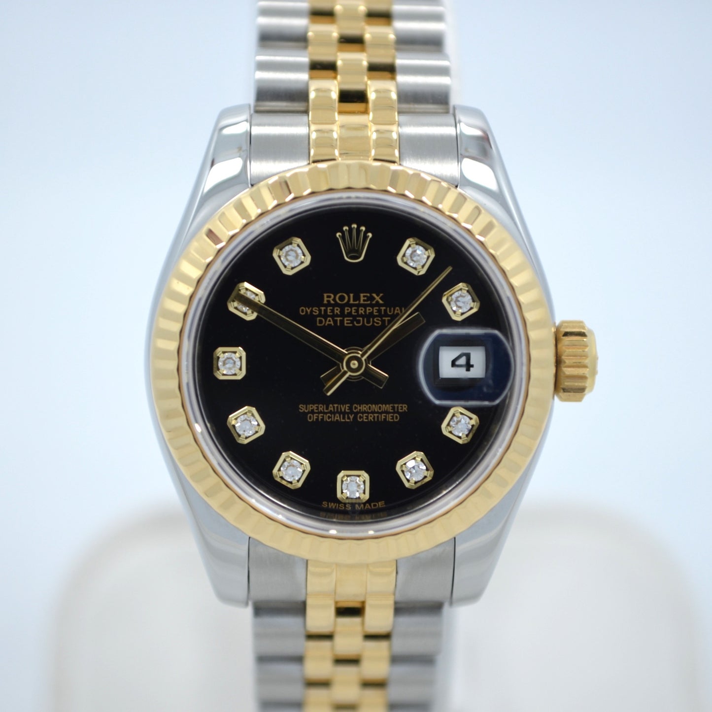 Rolex Datejust 179173 Ladies Diamond Dial Two Tone Steel Gold Random Serial Wristwatch - Hashtag Watch Company