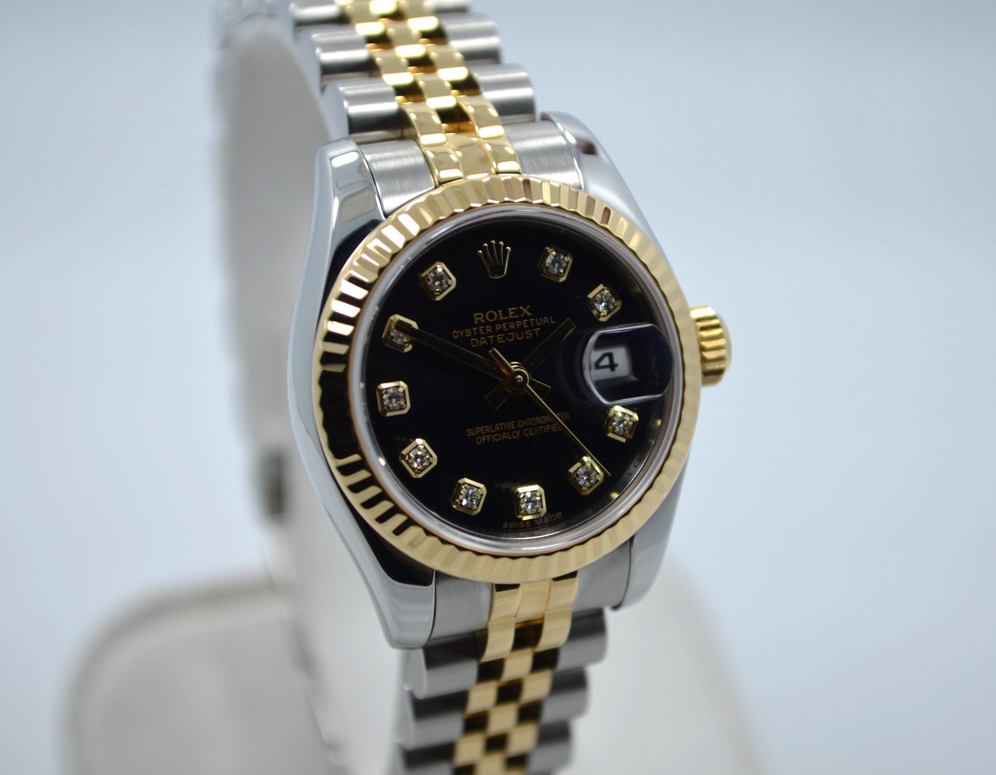 Rolex Datejust 179173 Ladies Diamond Dial Two Tone Steel Gold Random Serial Wristwatch - Hashtag Watch Company