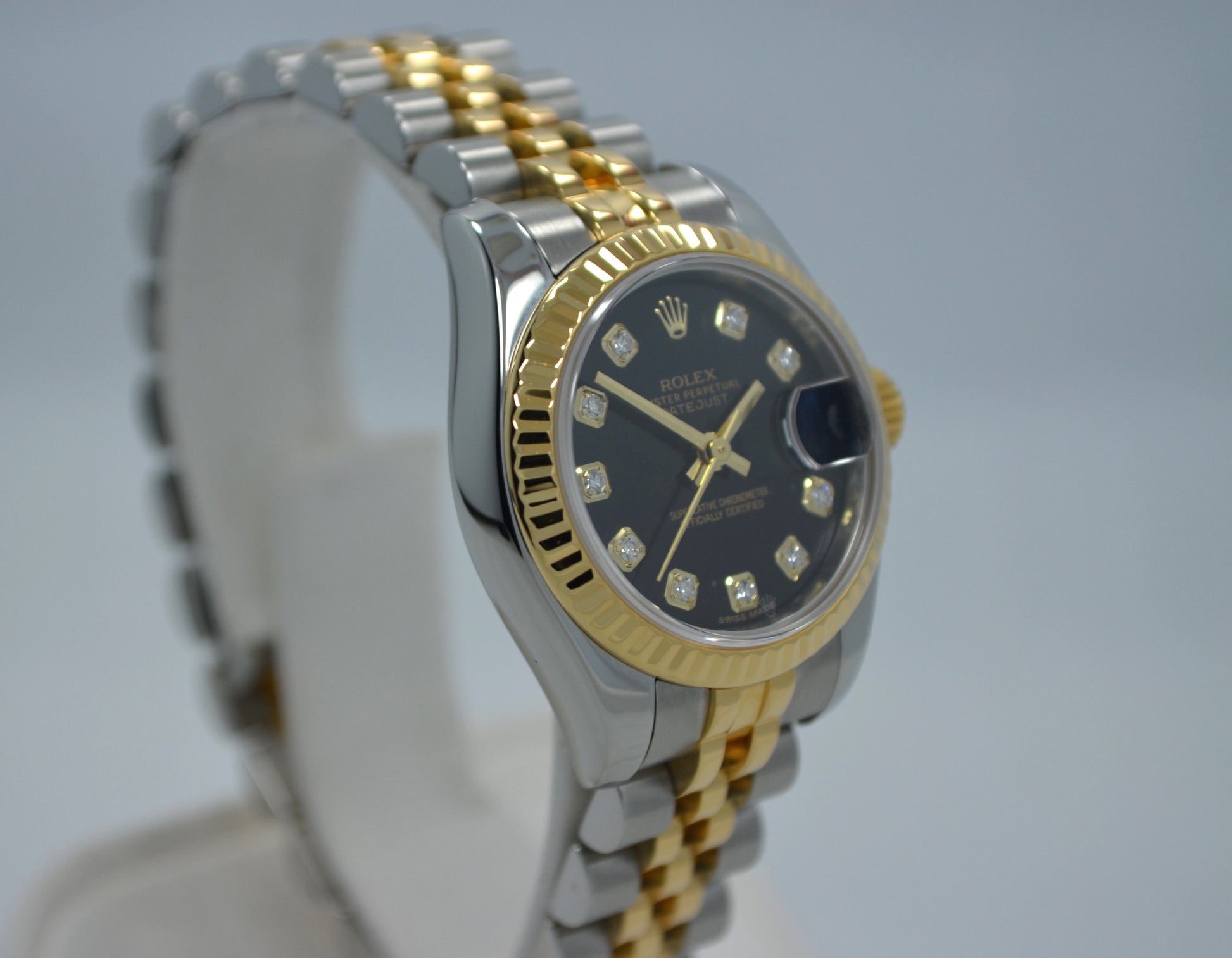 Rolex Datejust 179173 Ladies Diamond Dial Two Tone Steel Gold Random Serial Wristwatch - Hashtag Watch Company