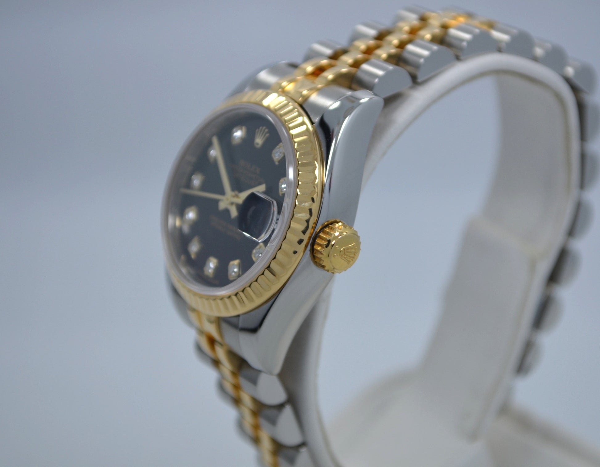 Rolex Datejust 179173 Ladies Diamond Dial Two Tone Steel Gold Random Serial Wristwatch - Hashtag Watch Company