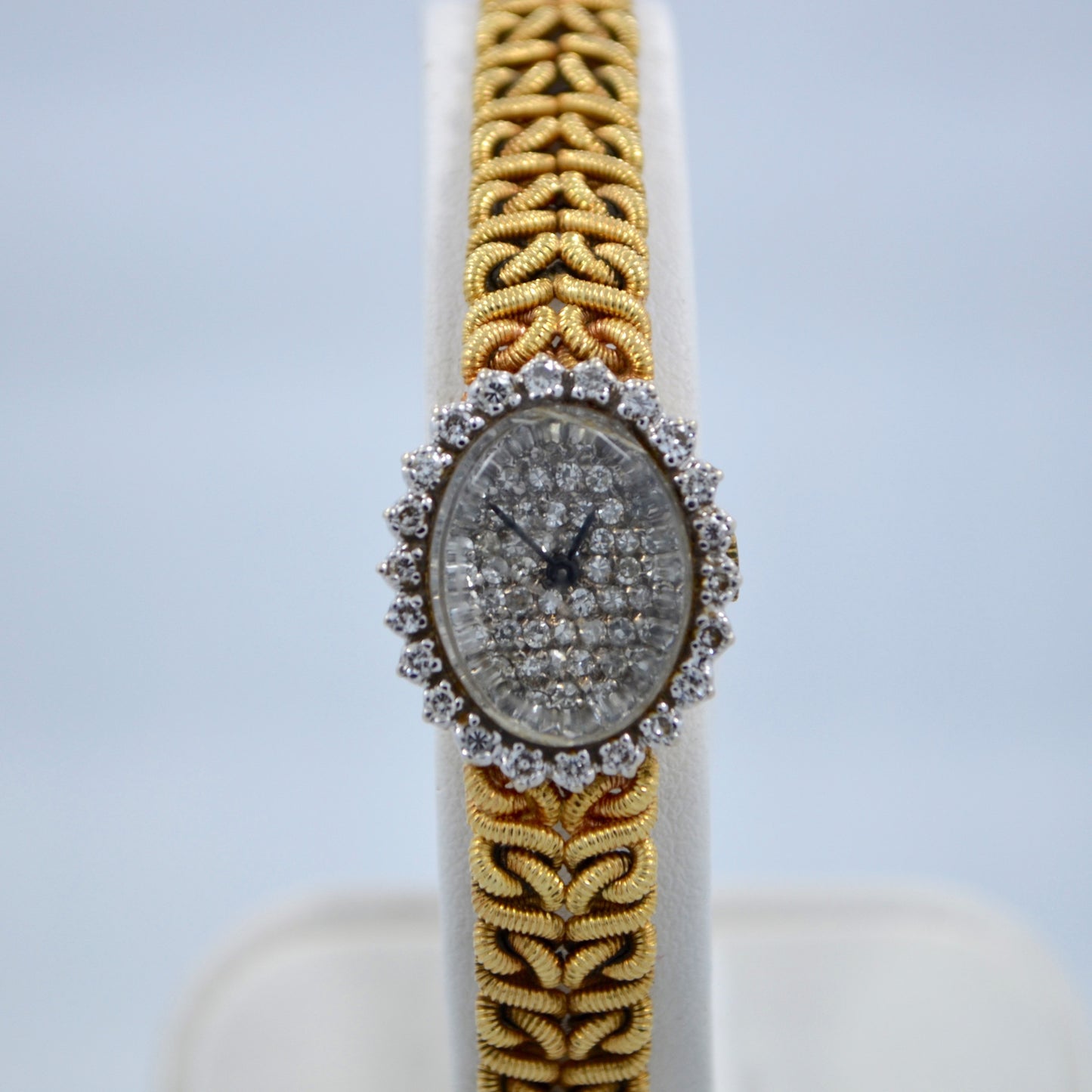 Jules Jurgensen 14K Yellow Gold Solid Ladies Quartz Diamond Wristwatch - Hashtag Watch Company