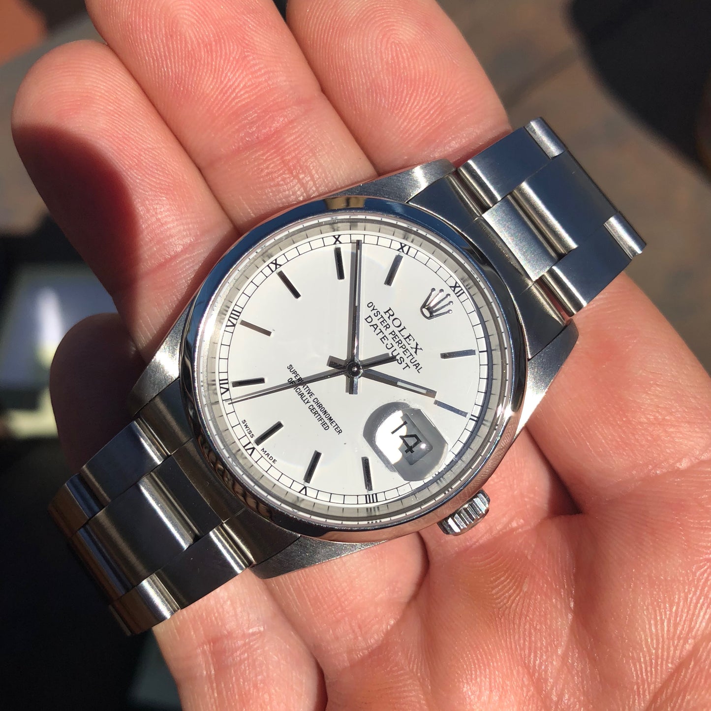 Rolex oyster shop perpetual datejust 16200