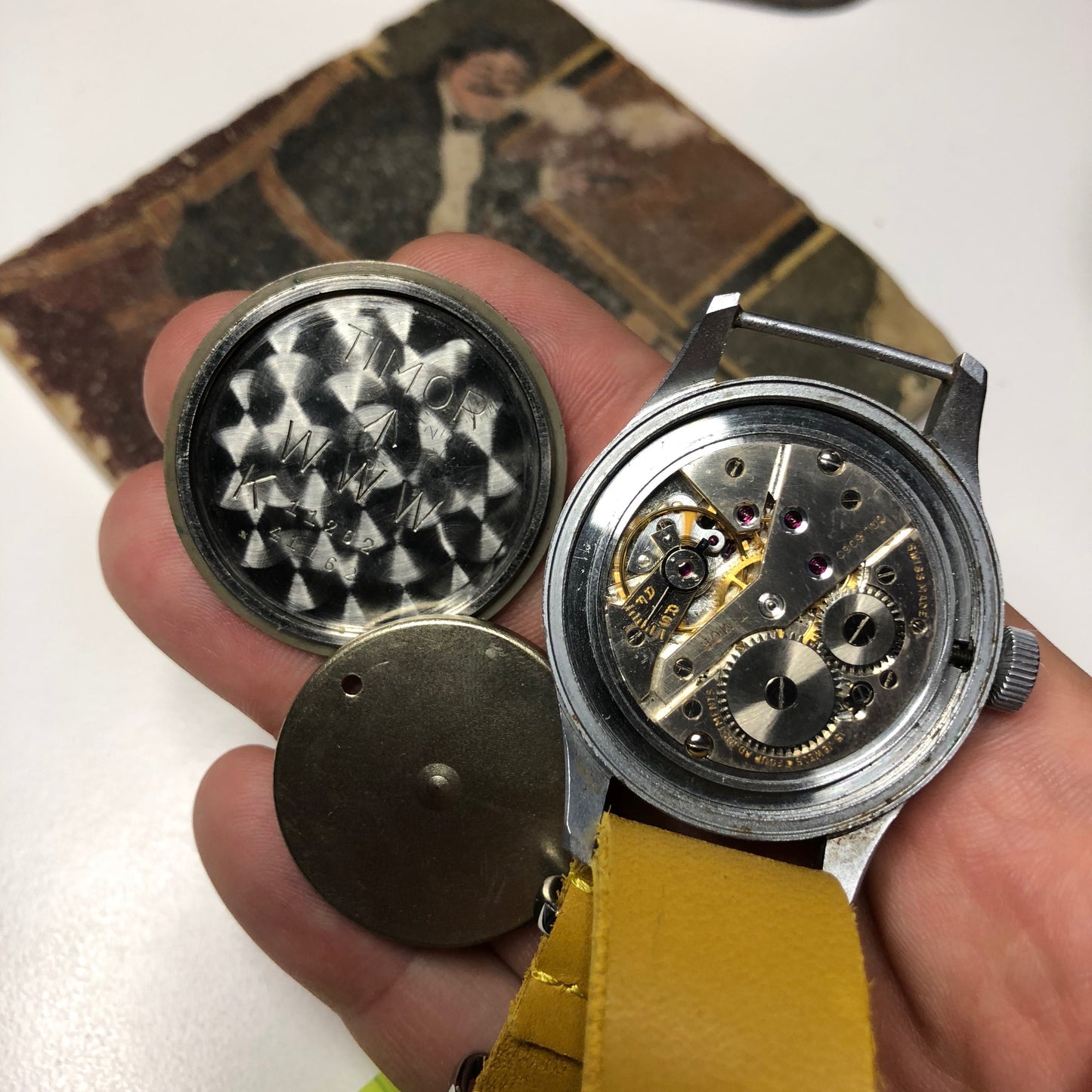 Vintage Timor WWW British Military Dirty Dozen WWII Black Cal. 6060 Wristwatch - Hashtag Watch Company