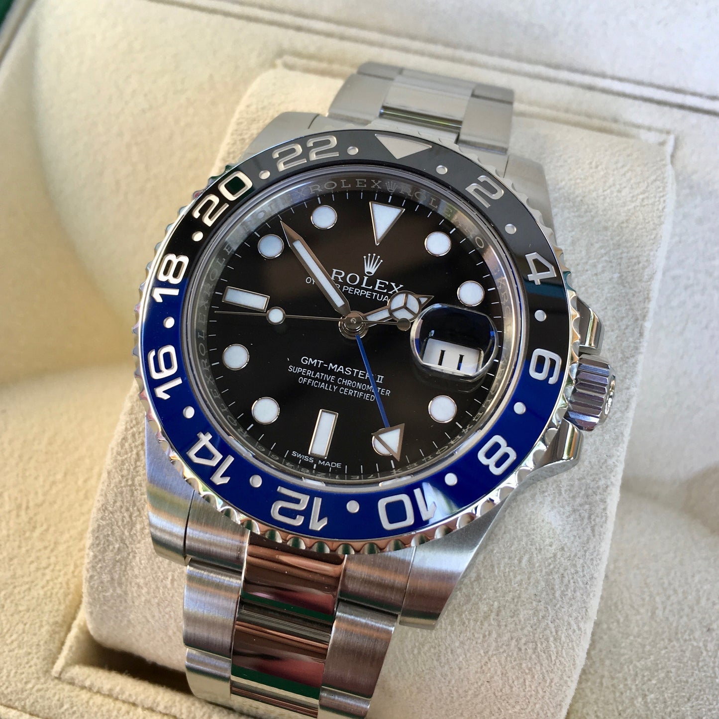 Rolex GMT Master II 116710 BLNR Batman Ceramic Steel Automatic Watch Box Papers - Hashtag Watch Company