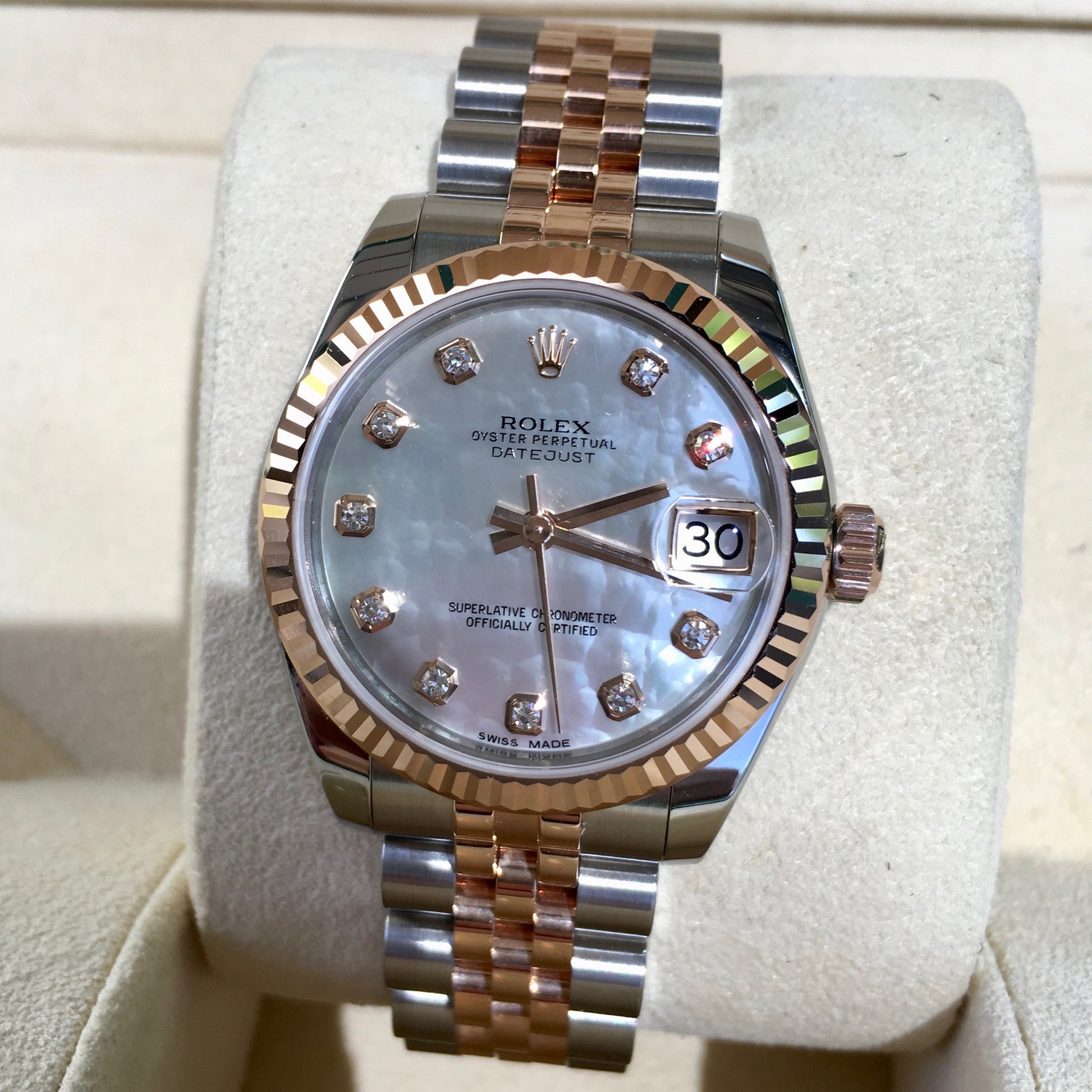 Rolex 31mm Two Tone Datejust Ref: 178271 in 18k Rose & Stainless Steel