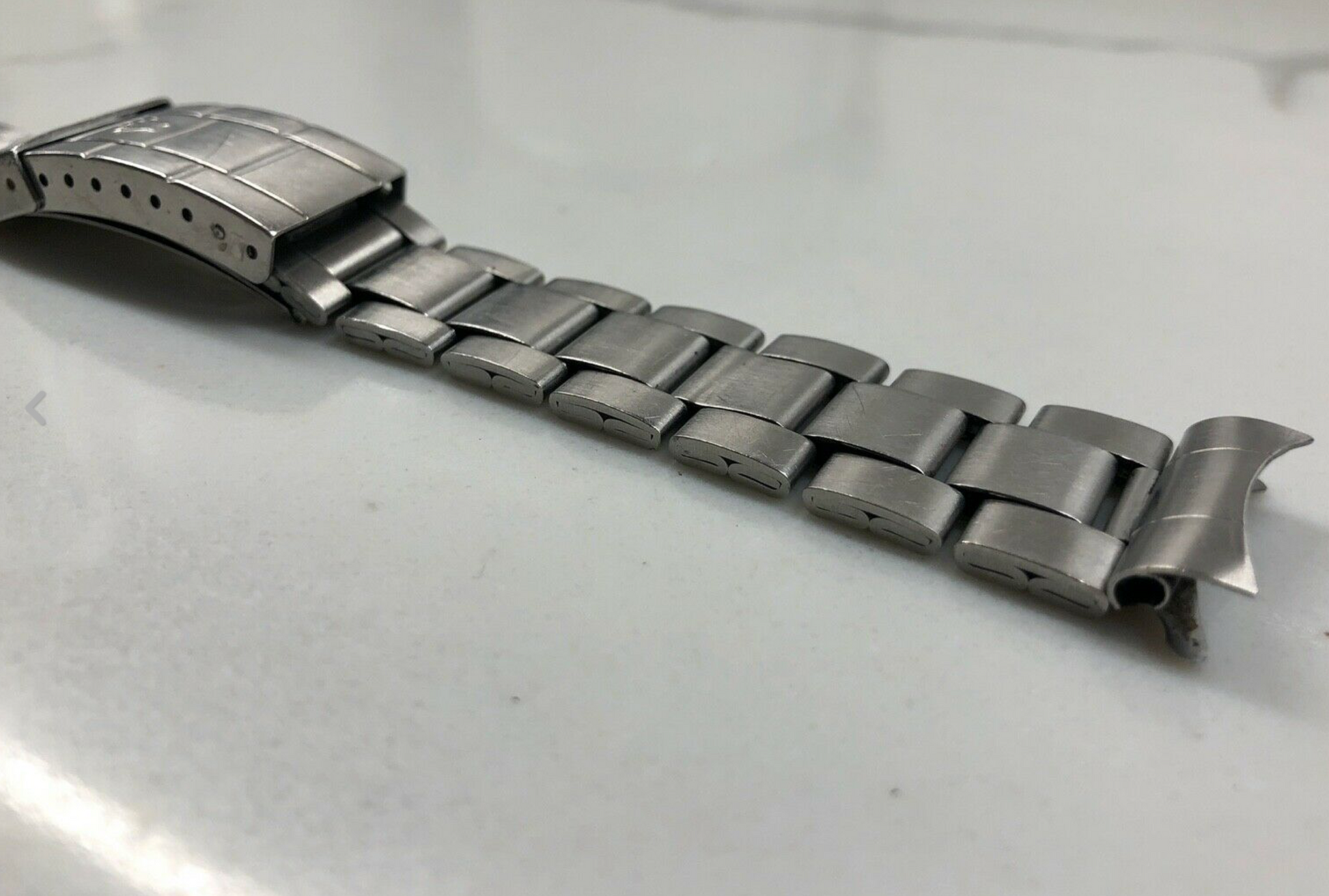 Vintage Rolex Steel Swiss Folded Fliplock Oyster 9315 Bracelet 380 Ends 20mm - Hashtag Watch Company