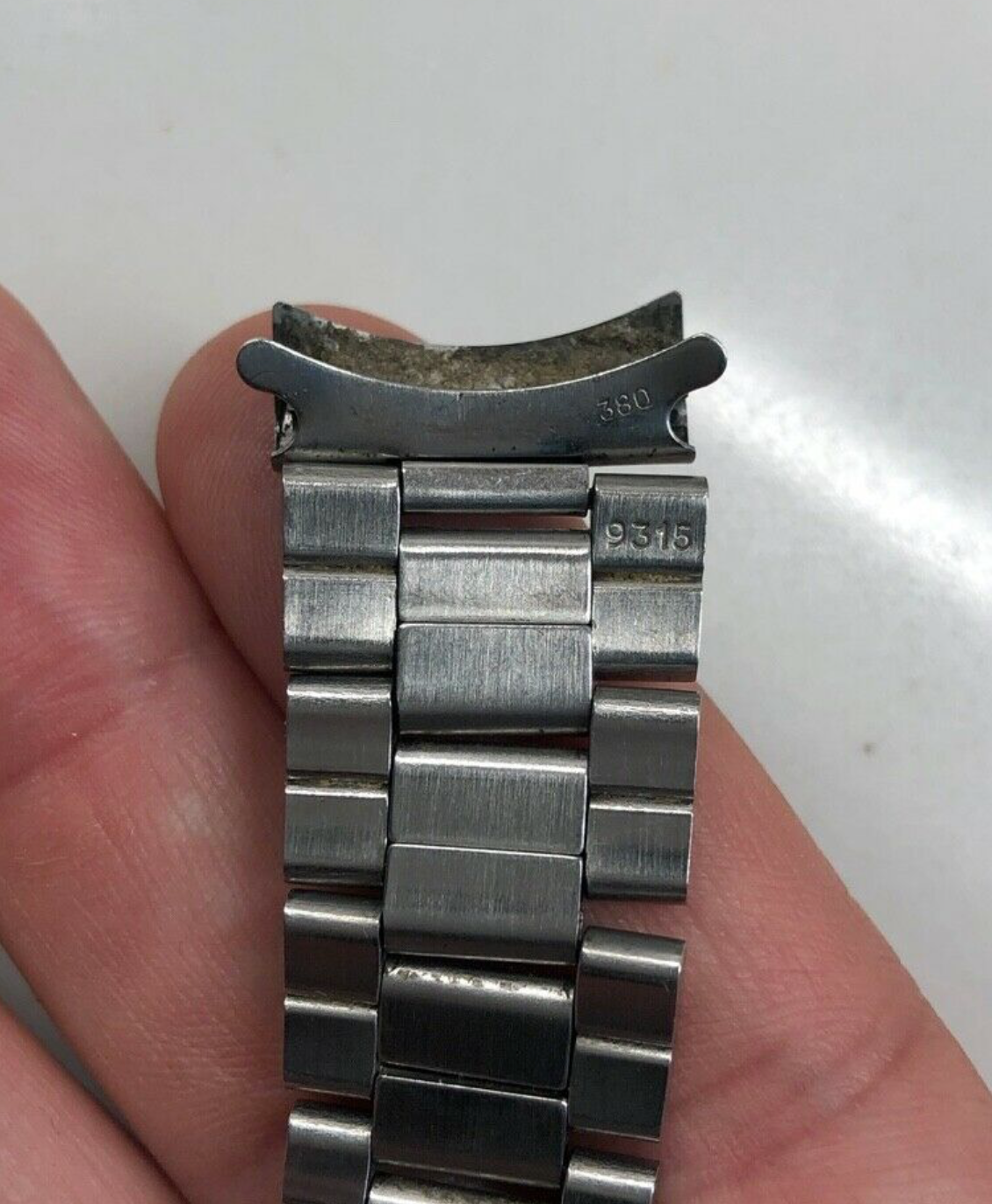 Vintage Rolex Steel Swiss Folded Fliplock Oyster 9315 Bracelet 380 Ends ...